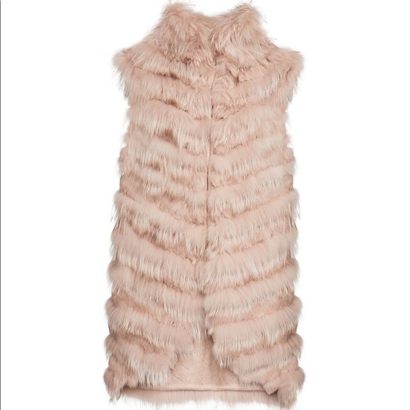 BCBGMaxAzria Jackets & Blazers - Fur Coat Vest BCBG MAXAZRIA DARAH FUR VEST SZ M